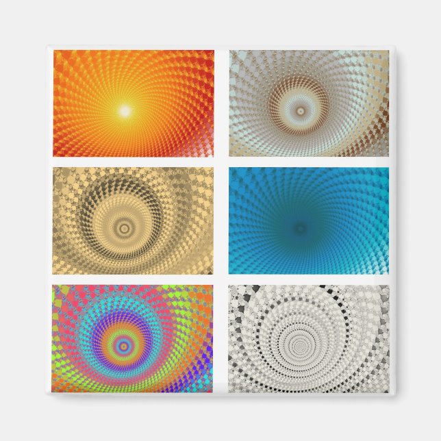 Íman Ímã de Quadro de Círculos (Frente)