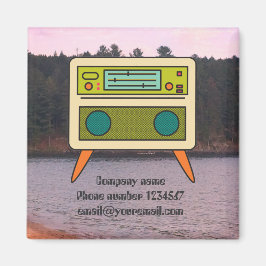 Íman Ímã de Rádio Retro Editável para Marcas
