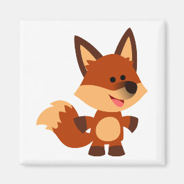 Íman Ímã de Raposa de Desenho Animado Inocente e Fofo