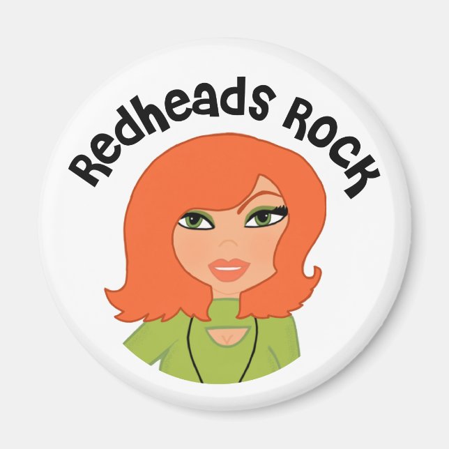 Íman Ímã de Redheads Rock (Frente)