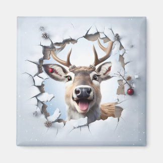 Íman Ímã de Rena de Natal Fofo
