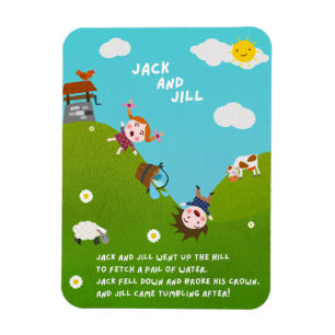 Íman Ímã de Rima Infantil Jack e Jill