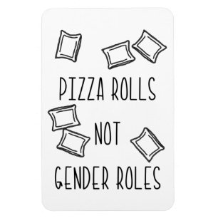 Íman Ímã de Rolo de Pizza Não Papéis de Gênero