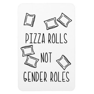 Íman Ímã de Rolo de Pizza Não Papéis de Gênero