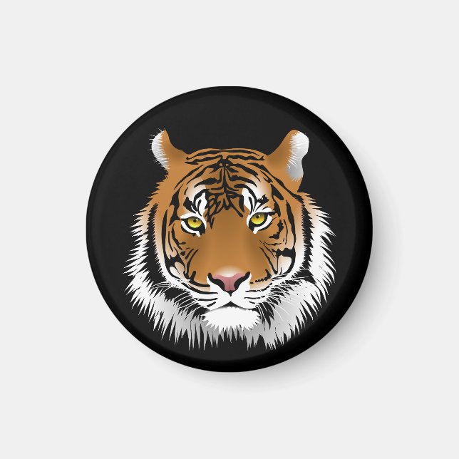 Íman Ímã de Rosto de Tigre (Frente)