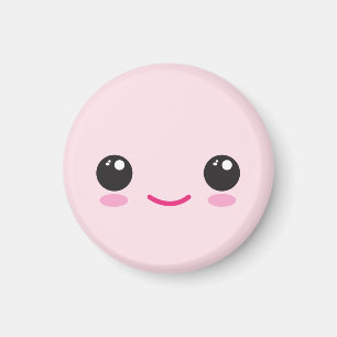 Íman Ímã de Rosto Kawaii Feliz