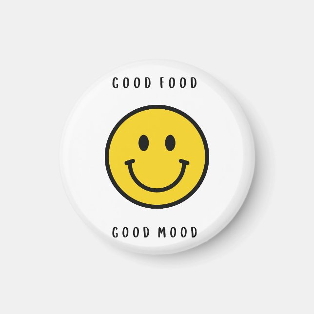 Íman Ímã de rosto sorridente, ímã de rosto emoji (Frente)