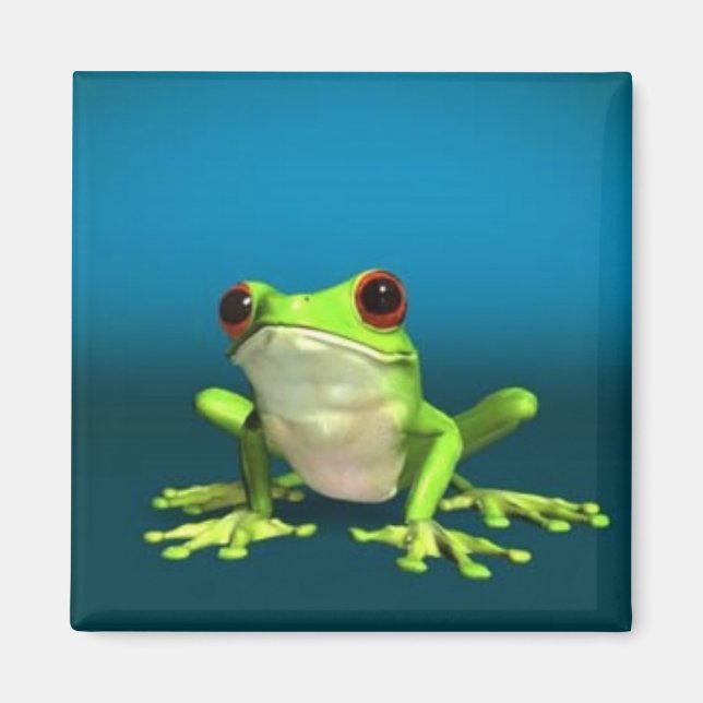 Íman ímã de sapos de árvore (Frente)