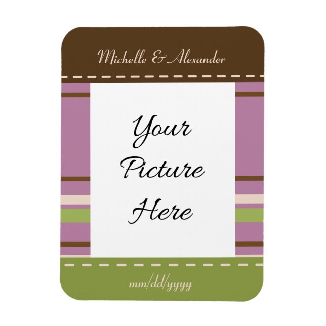 Íman Ímã de Save-the-Date de Casamento Country Garden (Vertical)