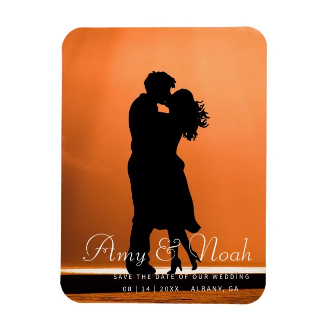 Íman Ímã de Save The Date DIY - Foto Personalizada (Vertical)