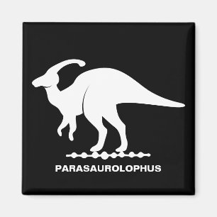 Íman Ímã de Silhueta de Dinossauro Parasaurolophus
