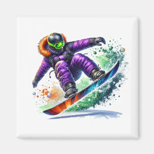 Íman Ímã de Snowboarder