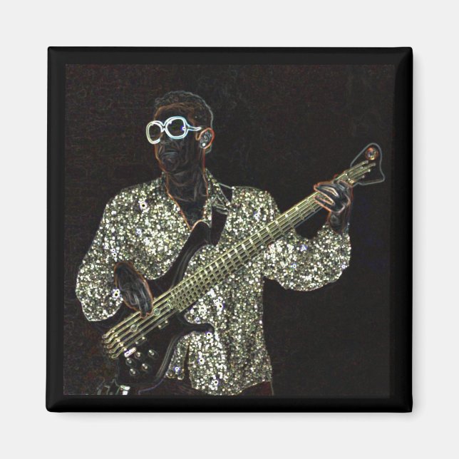 Íman imã de som de cara de baixo guitarra (Frente)