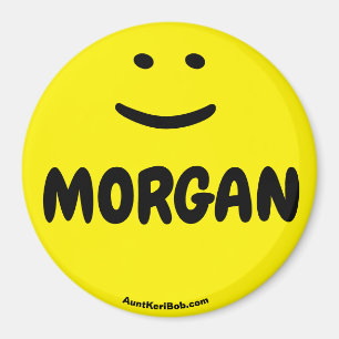 Íman Ímã de sorriso amarelo MORGAN