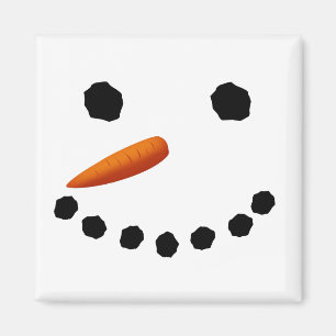 Íman Ímã de sorriso do Natal do boneco de neve