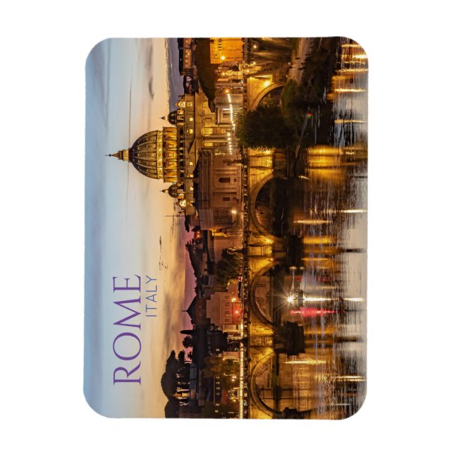 Íman Ímã de Souvenir de Roma Itália (Vertical)