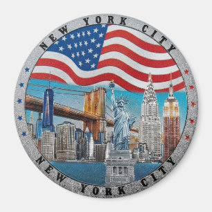 Íman Ímã de Souvenir do Horizonte de Nova York