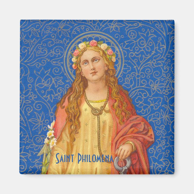 Íman Ímã de Sta. Filomena com Âncora (SNV 051) (Frente)