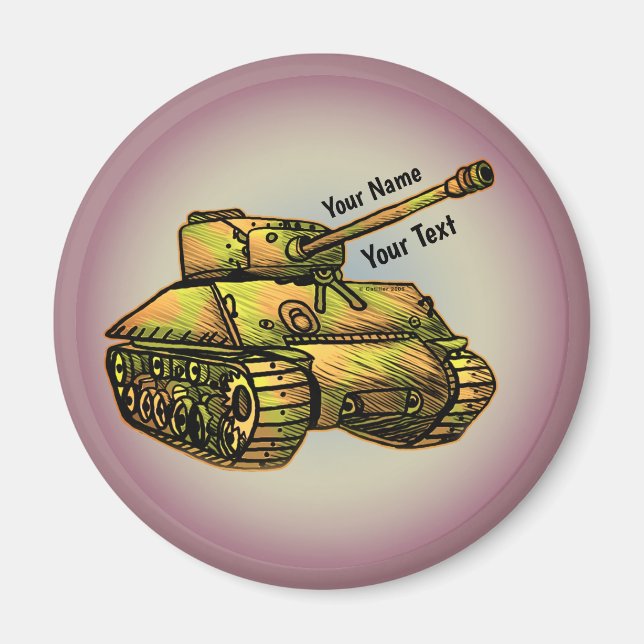 Íman Ímã de Tanque Militar (Frente)