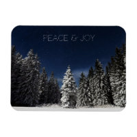 ímã de texto personalizado do Céu de inverno