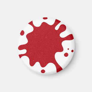 Íman Ímã de Tomate Vermelho Manchado em Branco – Person