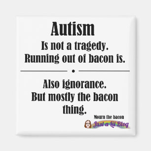 Íman ímã de tragédia do autismo bacon
