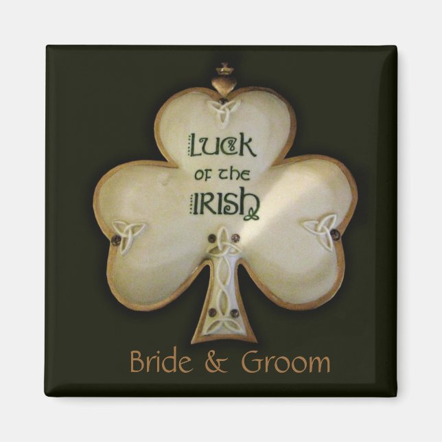 Íman Ímã de Trevo Irlandês (Frente)