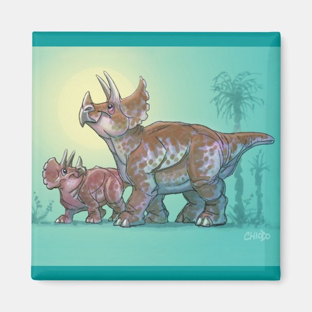 Íman Ímã de Triceratops (Frente)