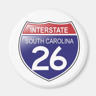 Íman Ímã de um estado a outro de 26 South Carolina