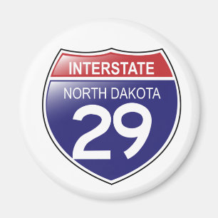 Íman Ímã de um estado a outro de 29 North Dakota