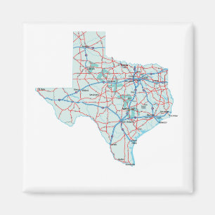 Íman Ímã de um estado a outro do mapa de Texas