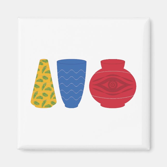 Íman Ímã de Vasos Egípcios Modernos (Frente)