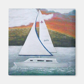 Íman ímã de vela por pôr do sol