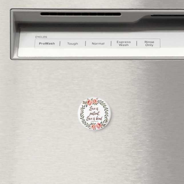 Íman Ímã de Versículo Bíblico Amor é Paciente (In Situ (Dishwasher))