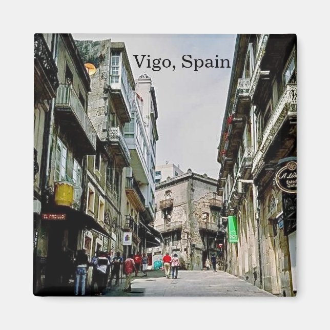 Íman Ímã de Vigo Espanha (Frente)