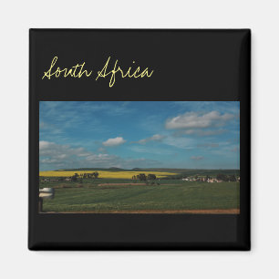 Íman Ímã de Vista Paisagística do Campo de Canola na Áf