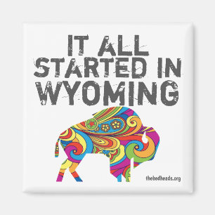 Íman Ímã de Wyoming da oficina do escritor