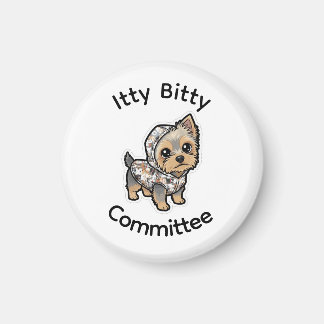 Íman Ímã de yorkie de desenho animado fofo