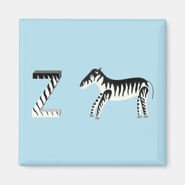 Íman Ímã de Zebra (Frente)