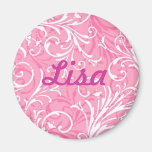 Íman Ímã decorativo cor-de-rosa feito sob encomenda