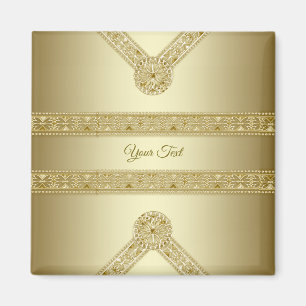 Íman Ímã Decorativo Dourado
