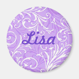 Íman Ímã decorativo roxo feito sob encomenda