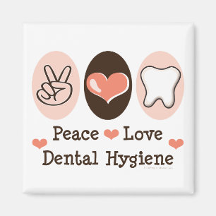 Íman Ímã dental da higiene do amor da paz