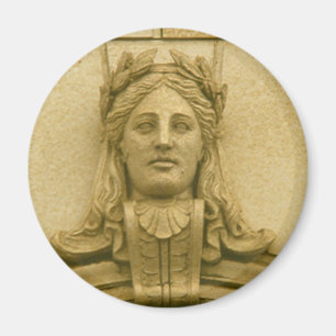 Íman Ímã - detalhe da arquitetura - cabeça fêmea