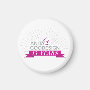 Íman Ímã do aniversário de Anita 15o