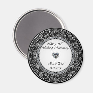 Íman Ímã do aniversário de casamento do diamante