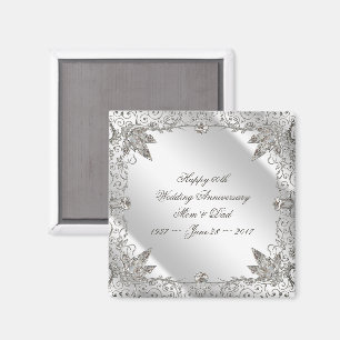 Íman Ímã do aniversário de casamento do diamante 60t