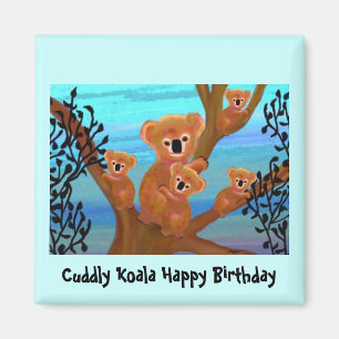 Íman Ímã do aniversário do amor do Koala