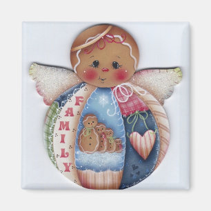 Íman Ímã do anjo da família do pão-de-espécie