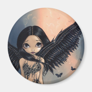 Íman "Ímã do anjo voado preto"